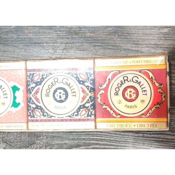 Vtg RogeR Gallet Savon Perfumed Soaps Lot of 6 Travel Size Made in France NOS - Picture 4 of 13